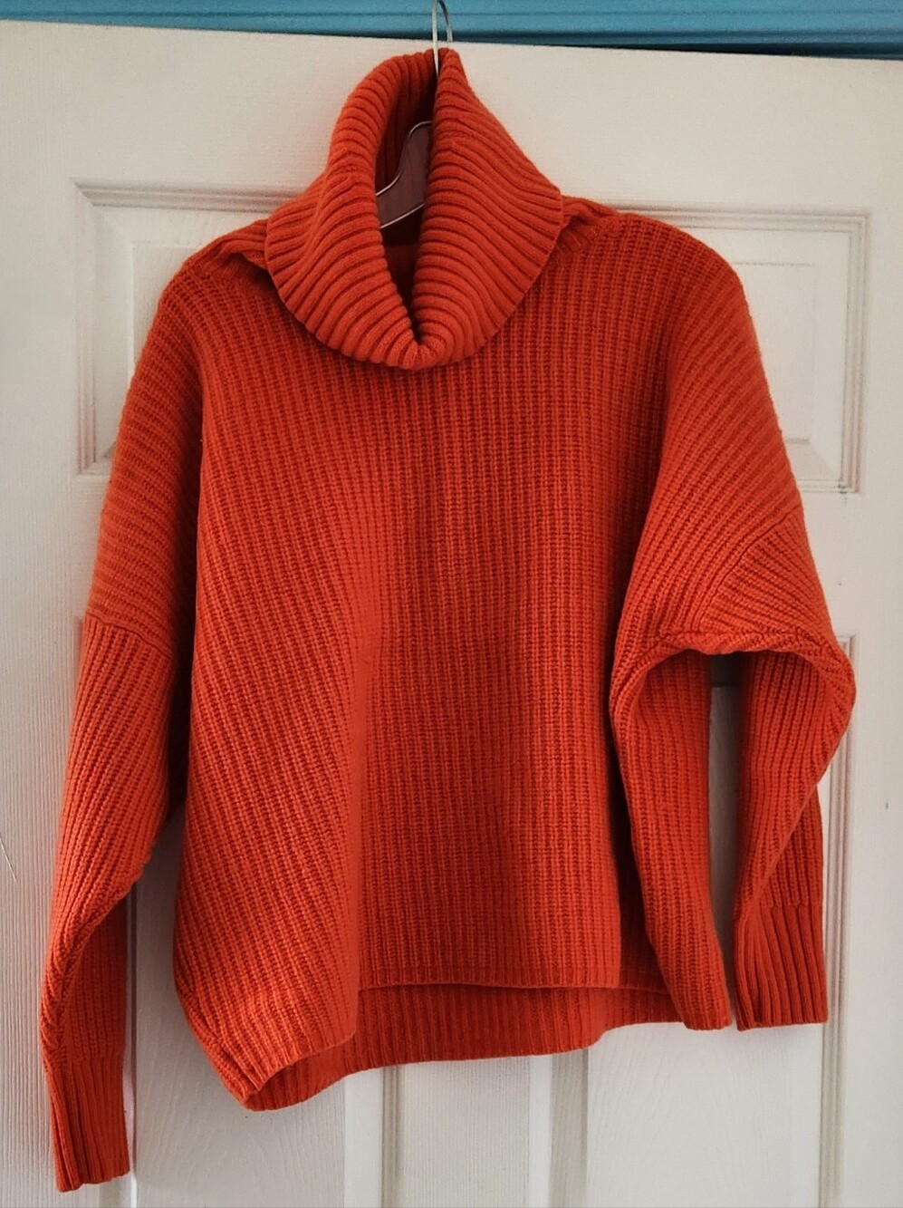 Polo Ralph Lauren Orange Merino Wool & Cashmere Turtle Neck Sweater